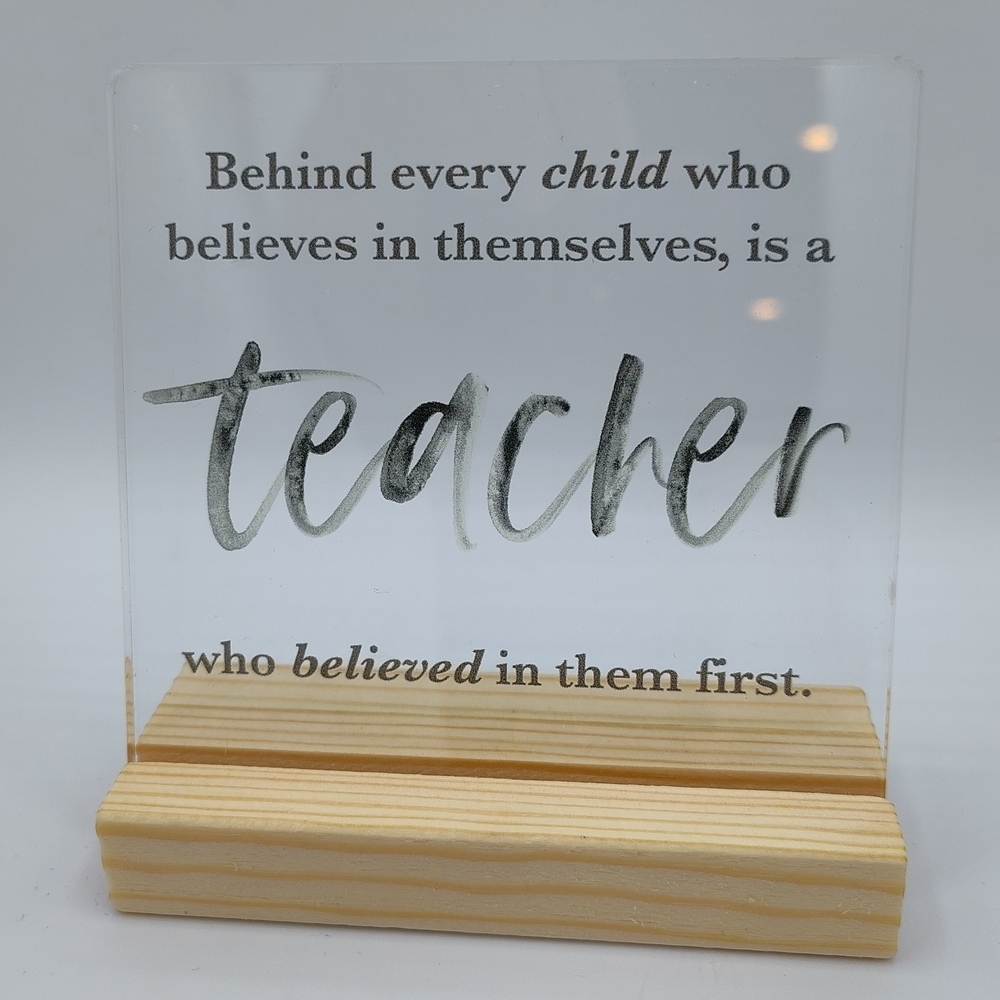 NIB Teacher Support And Motivational Sign